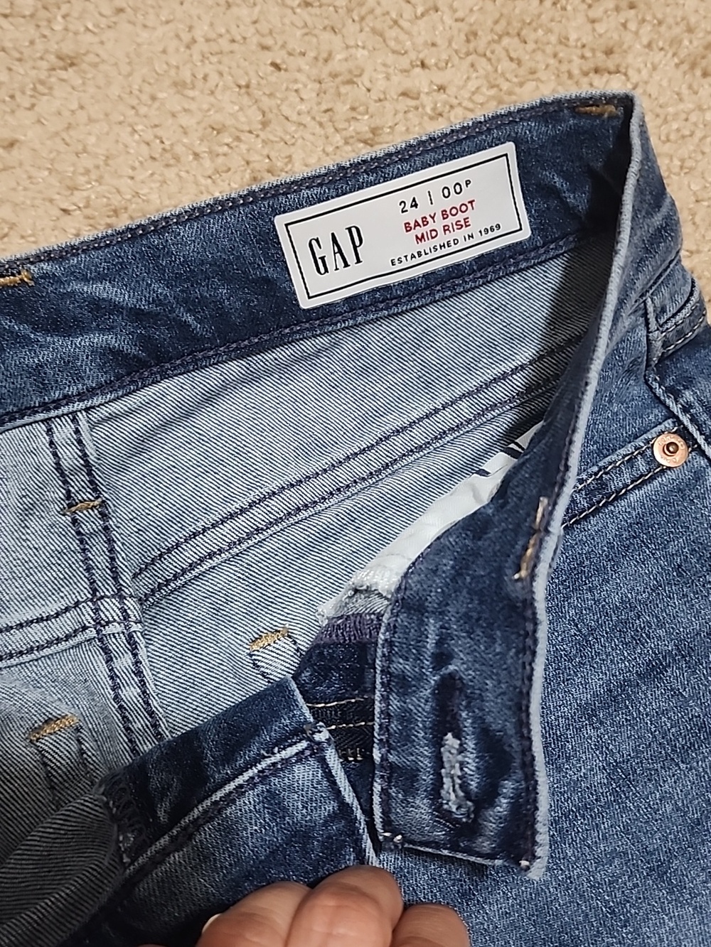 GAP Baby Boot Mid Rise Jeans - Picture 5 of 6